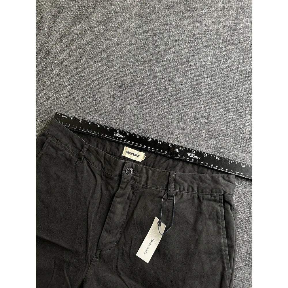 Mens Taylor Stitch Foundation Slim Organic Pants NWT Faded Black , Size 36x34